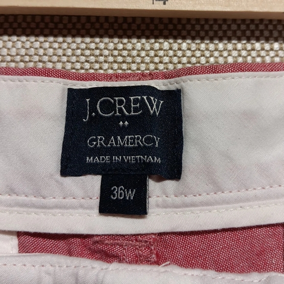 J.Crew Gramercy Shorts, 36 waist, Faded red/pink color, Great condition - Picture 2 of 3